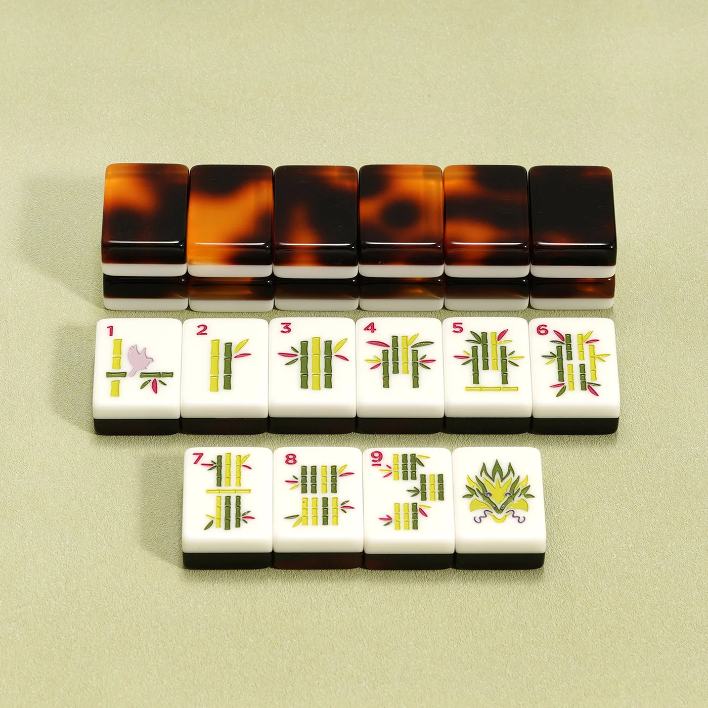 Acrylic Mahjong Tiles Custom American Mahjong Set  detail