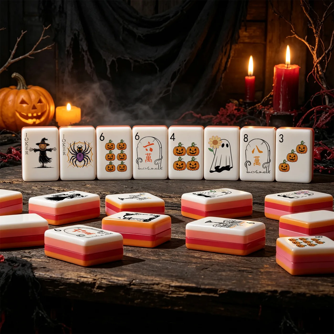 IN STOCK Halloween Mahjong Tiles Eco-Friendly Mode detail