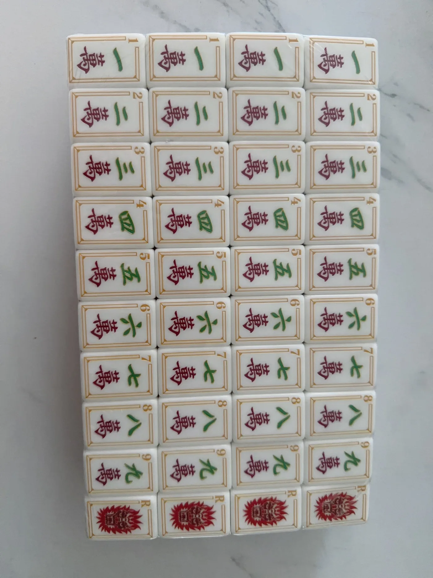 Custom Dual Layer Acrylic American Mahjong Set 160 detail
