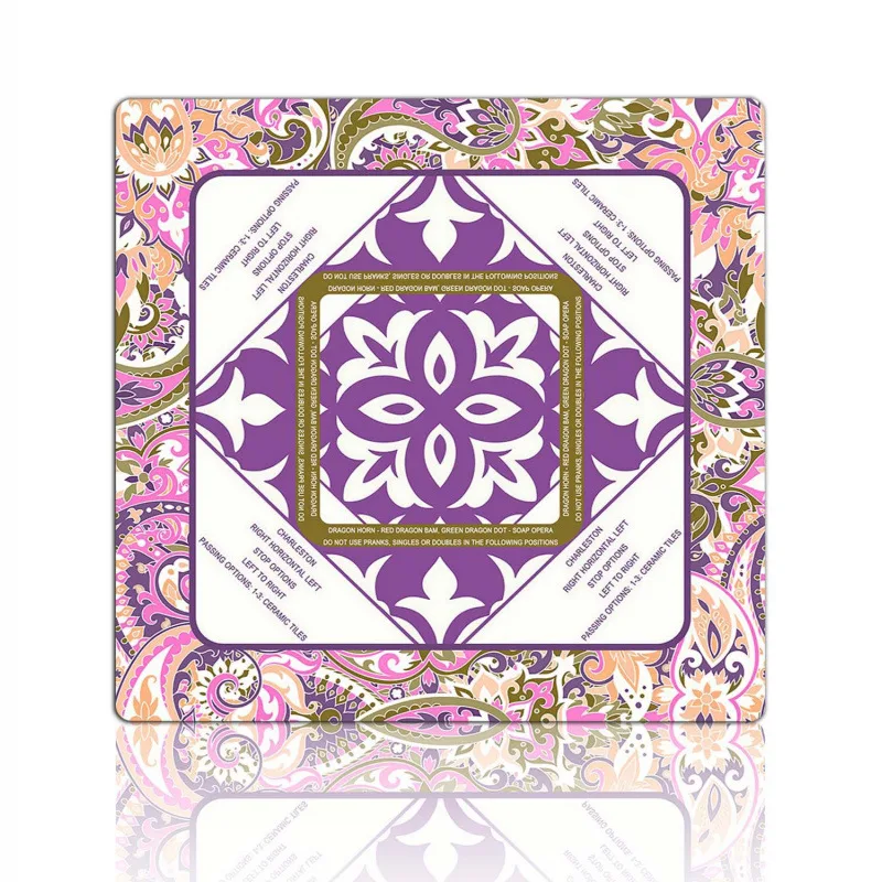Luxury Classic Vintage Fuchsia American Mahjong Ma detail