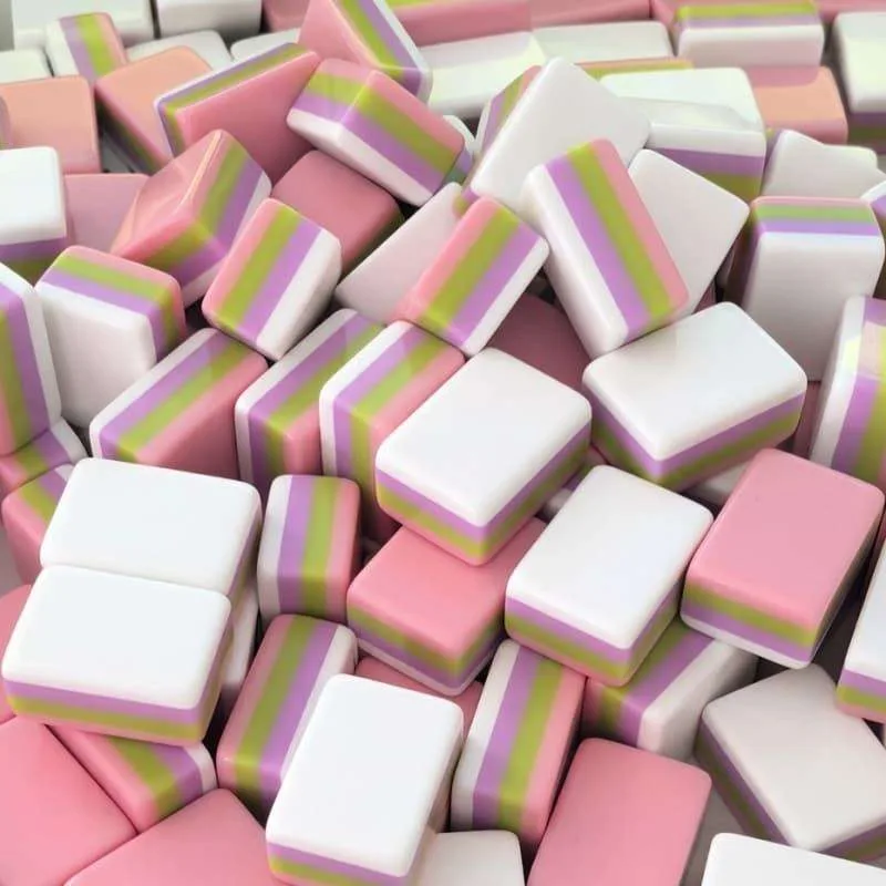 Custom Modern American Plastic Luxury Mahjong Tile detail