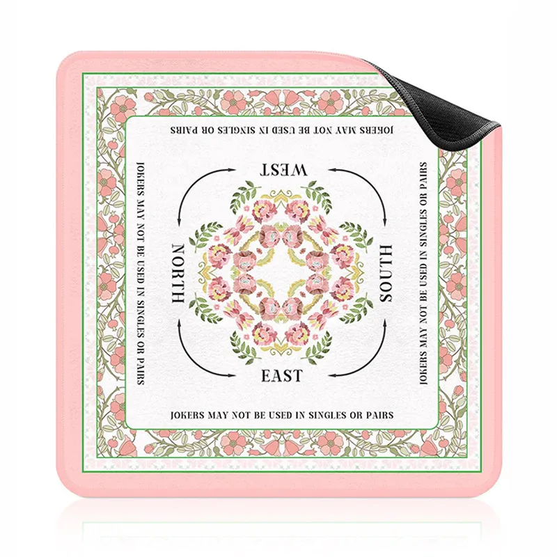 Customized High Quality American Mahjong Mats Rubber Material Portable & Foldable Available in Stock Quick Delivery