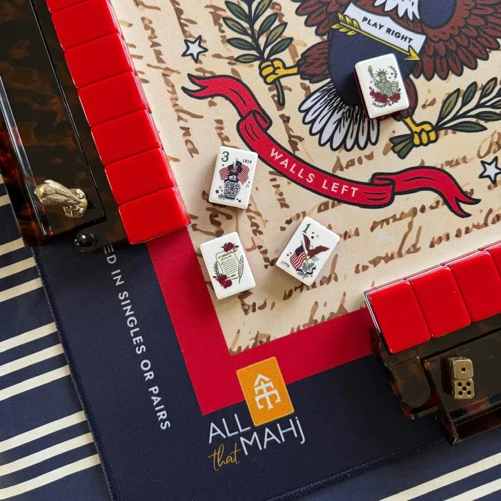 Luxury American Patriotic Custom Pattern Acrylic M detail