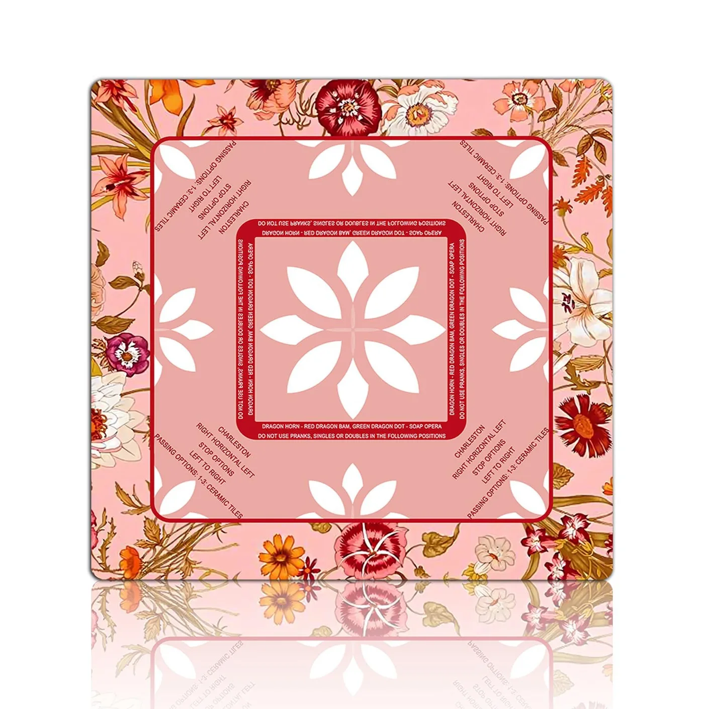 Luxury Classic Vintage Fuchsia American Mahjong Ma detail