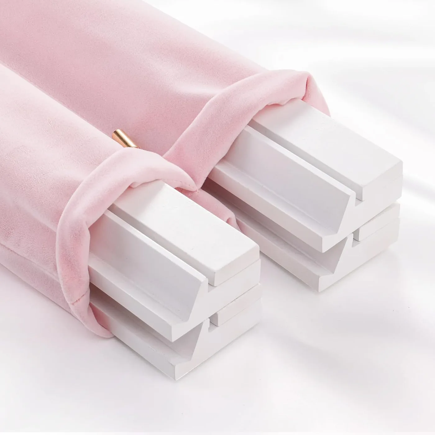 Luxury Foldable Custom Velvet Storage Bag 2Pcs Por detail