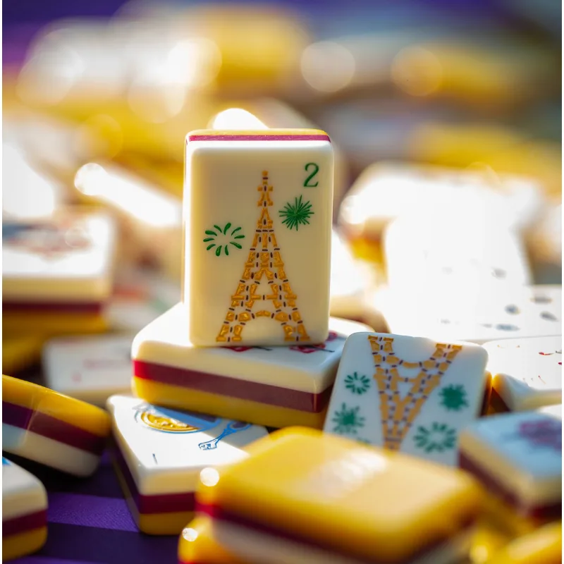 Light Luxury Modern Paris Yellow Hand-Painted Amer detail