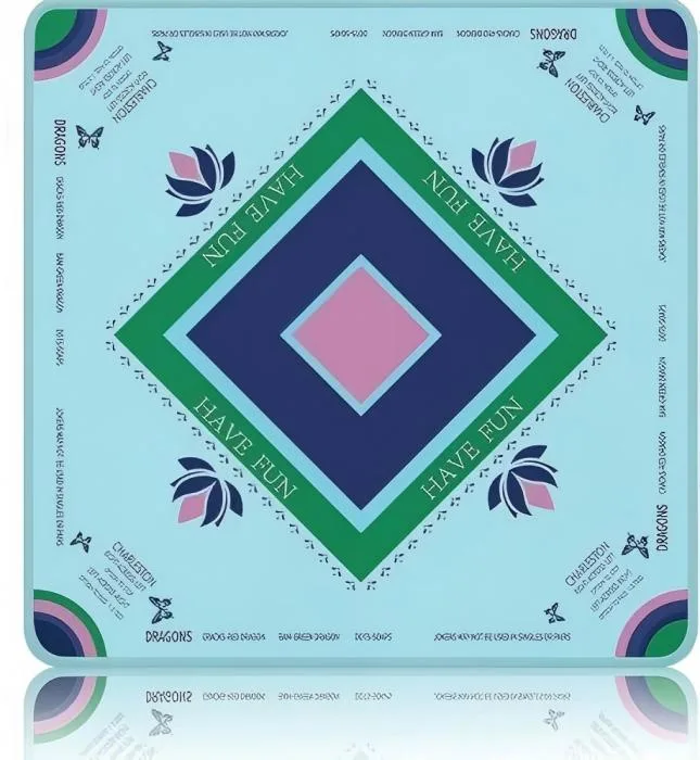 American Modern Mahjong Rubber Table Mat-Foldable detail