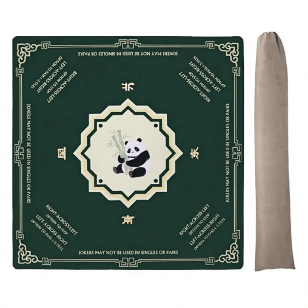 Factory Customized Luxury Modern American Mahjong Set Double Layer Rubber Engravable Logo Portable Eco-Friendly Sealed Packaging