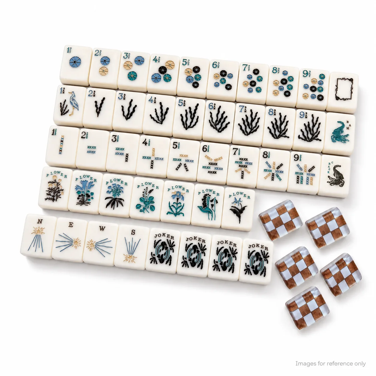 Hot-selling Luxury American-style Portable Travel Mahjong Set-High-quality Acrylic Material for Group Dining & Entertainment