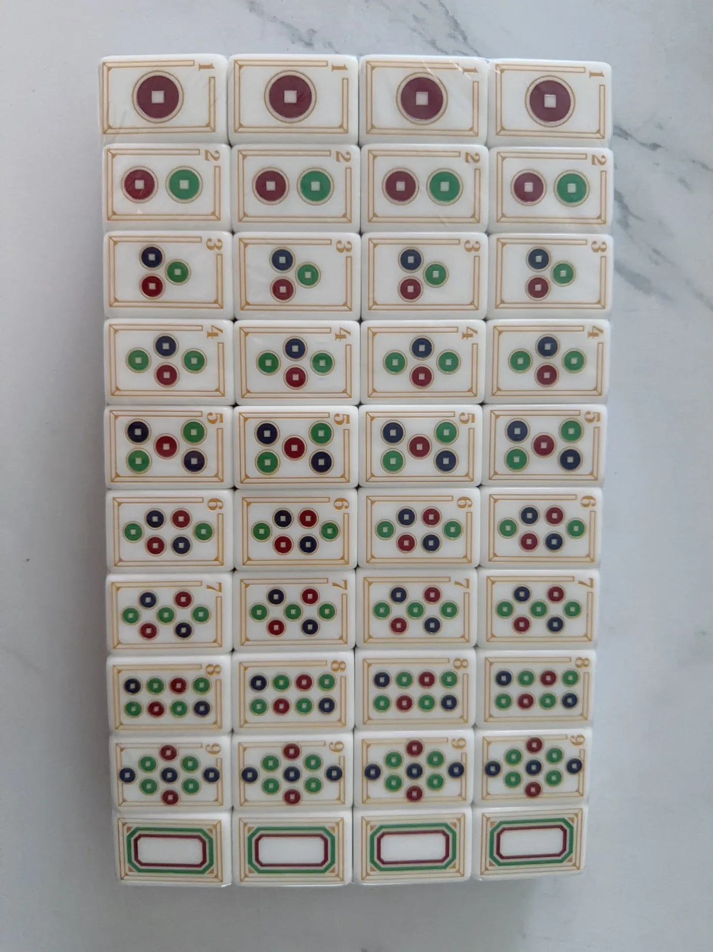 Custom Dual Layer Acrylic American Mahjong Set 160 detail