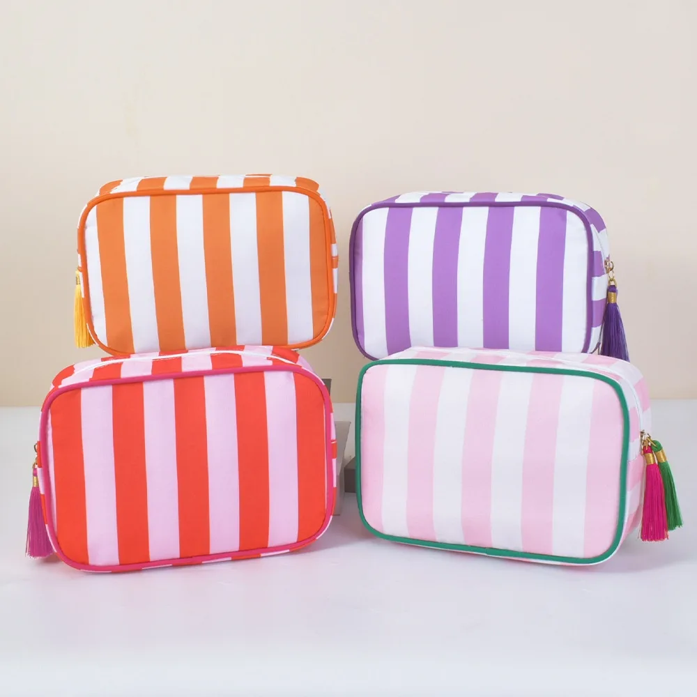 Wholesale Embroidered Striped Canvas Mahjong Stora detail