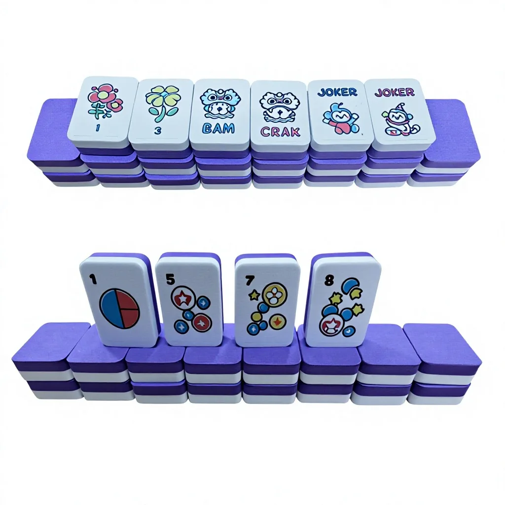Floating EVA Foam American Mahjong Set Portable Ma detail