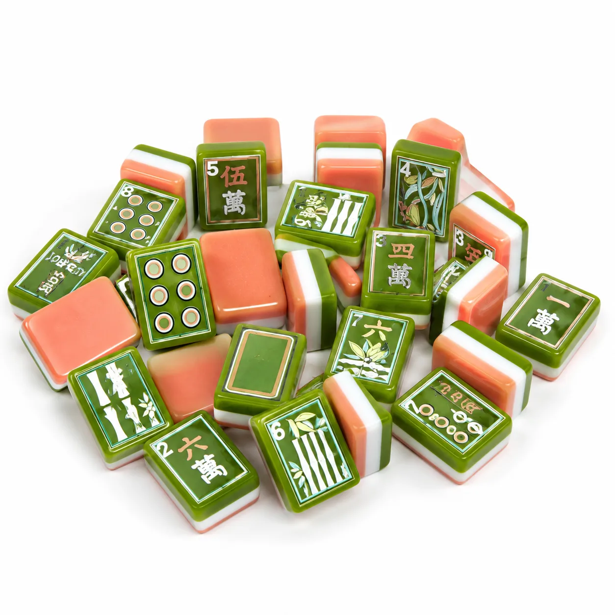 US Oil Painting Acrylic Mahjong Tiles 3-layer Oran detail