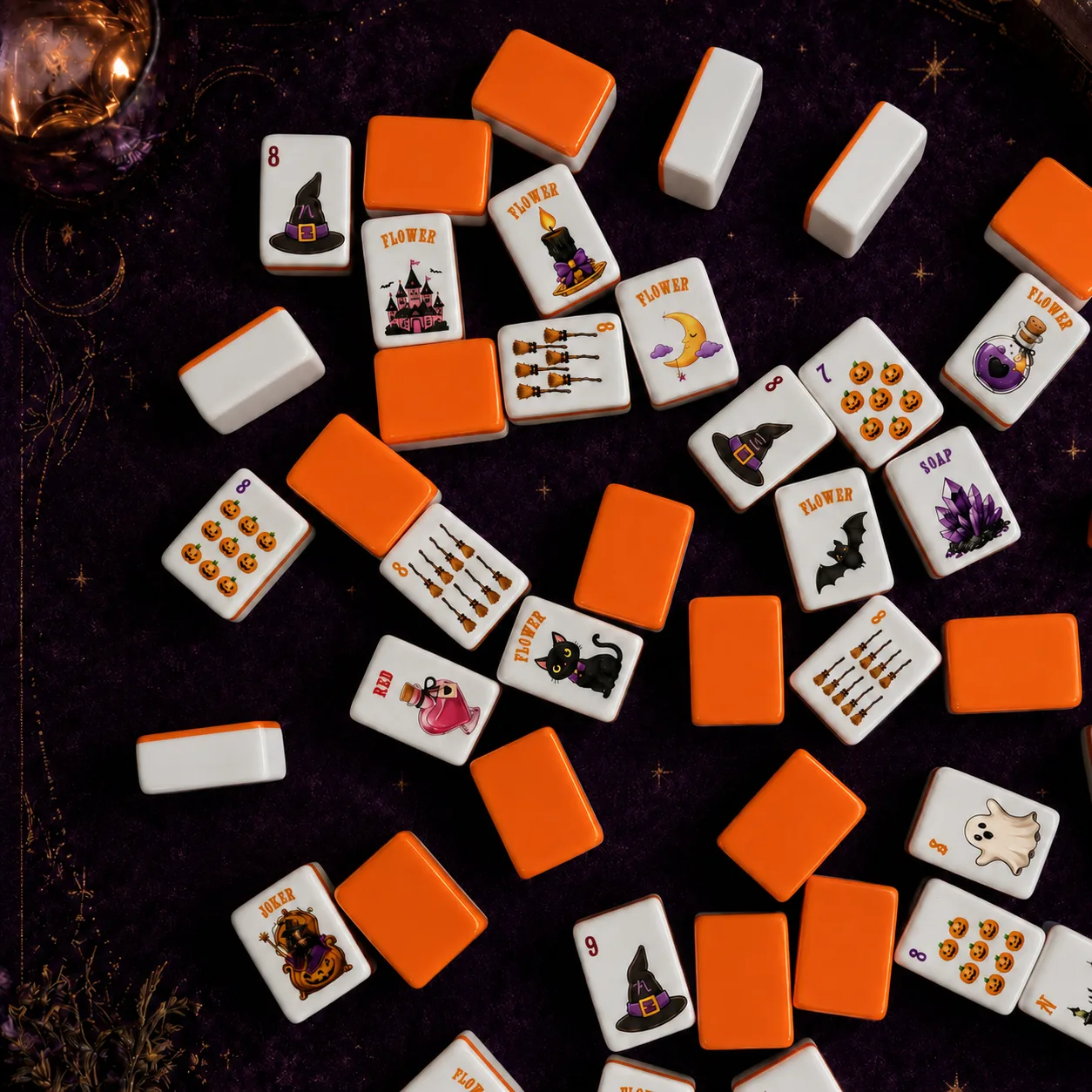 Factory Direct Luxury Halloween Mahjong Set for Fa detail