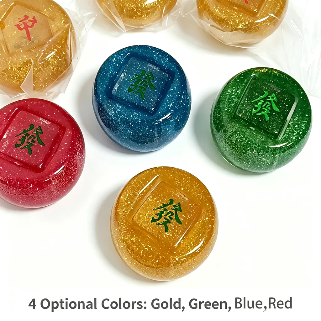 Luxury Glitter Plastic Mahjong Wind Marker Set 49m detail