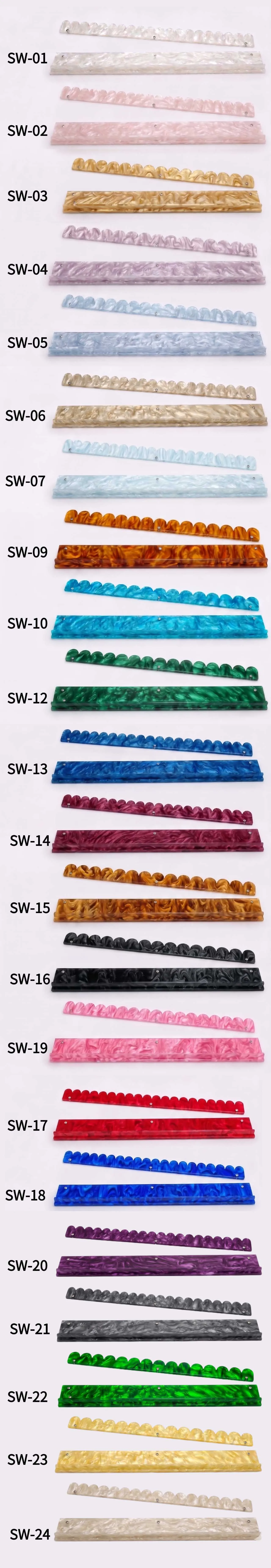 Modern Luxury Portable Pearl Acrylic Mahjong Racks detail