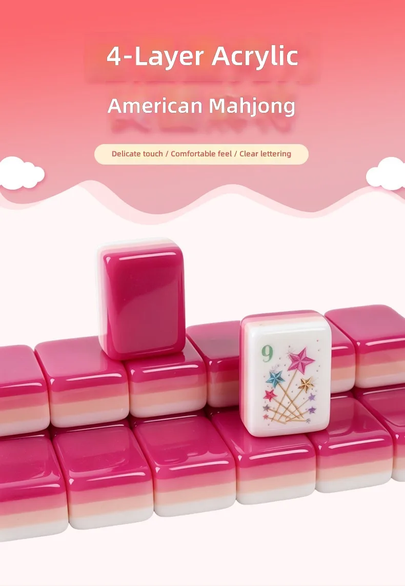 Rose American Red Acrylic Four-Layer Color Matchin detail