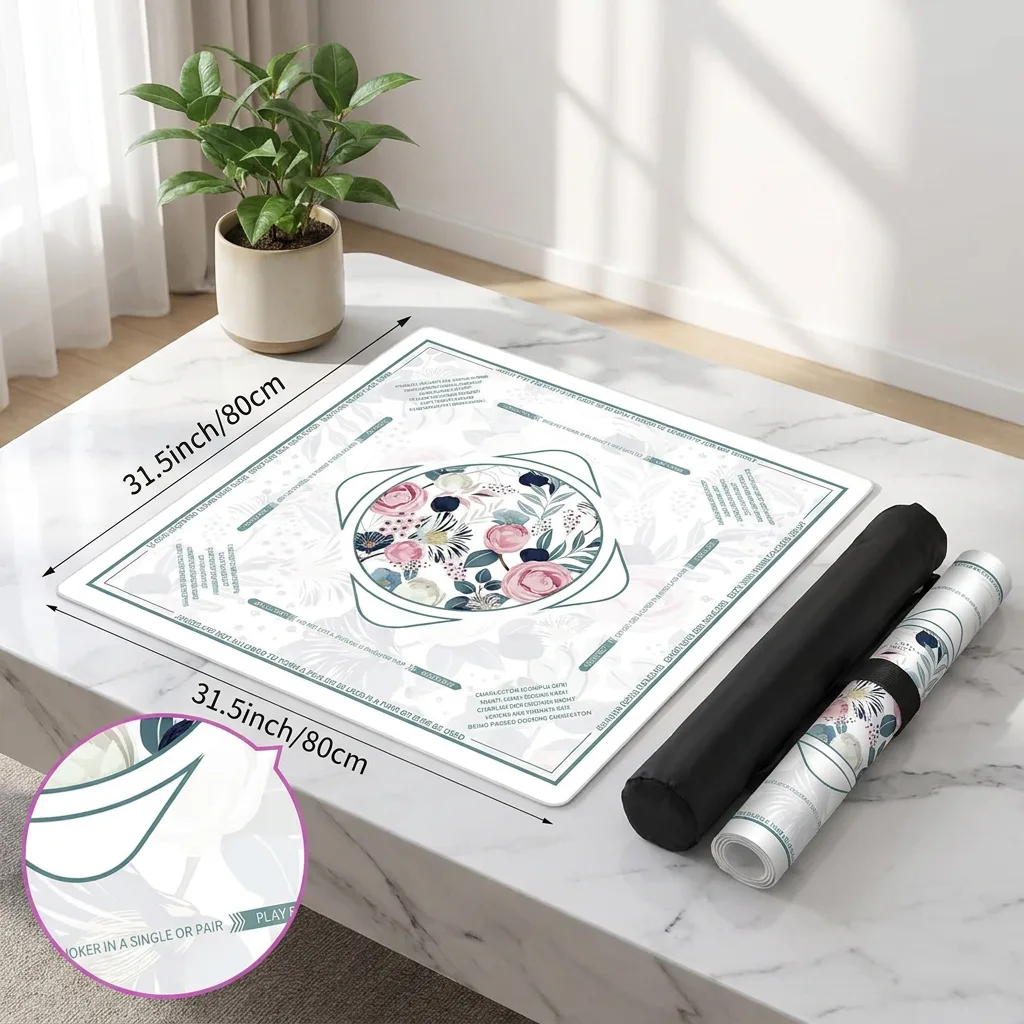 Luxury Foldable Mahjong Table Mat, Modern Design Gift for Friends, Custom Made