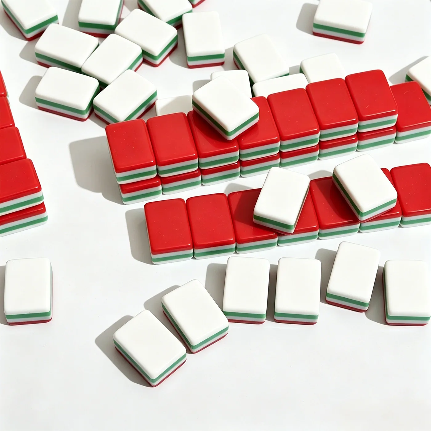 Christmas Gift Festive Red American Mahjong Custom detail