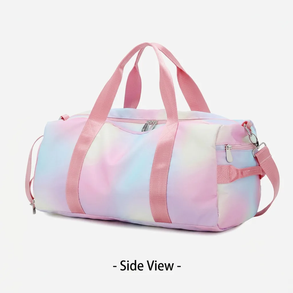 Luxury Gradient Rainbow Wet-Dry Separation Tote Ba detail