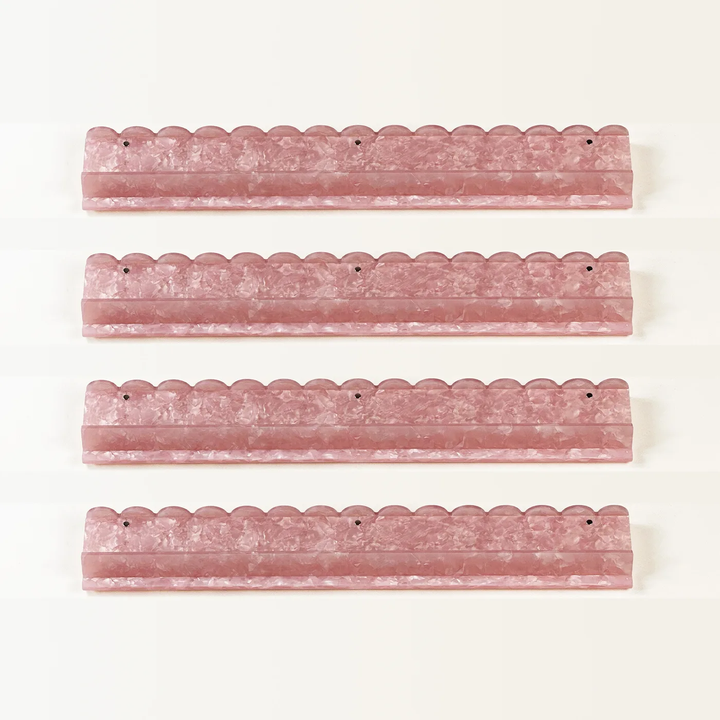 Luxury American-style Magnetic Acrylic Mother of Pearl Mahjong Rack Card Pusher Set