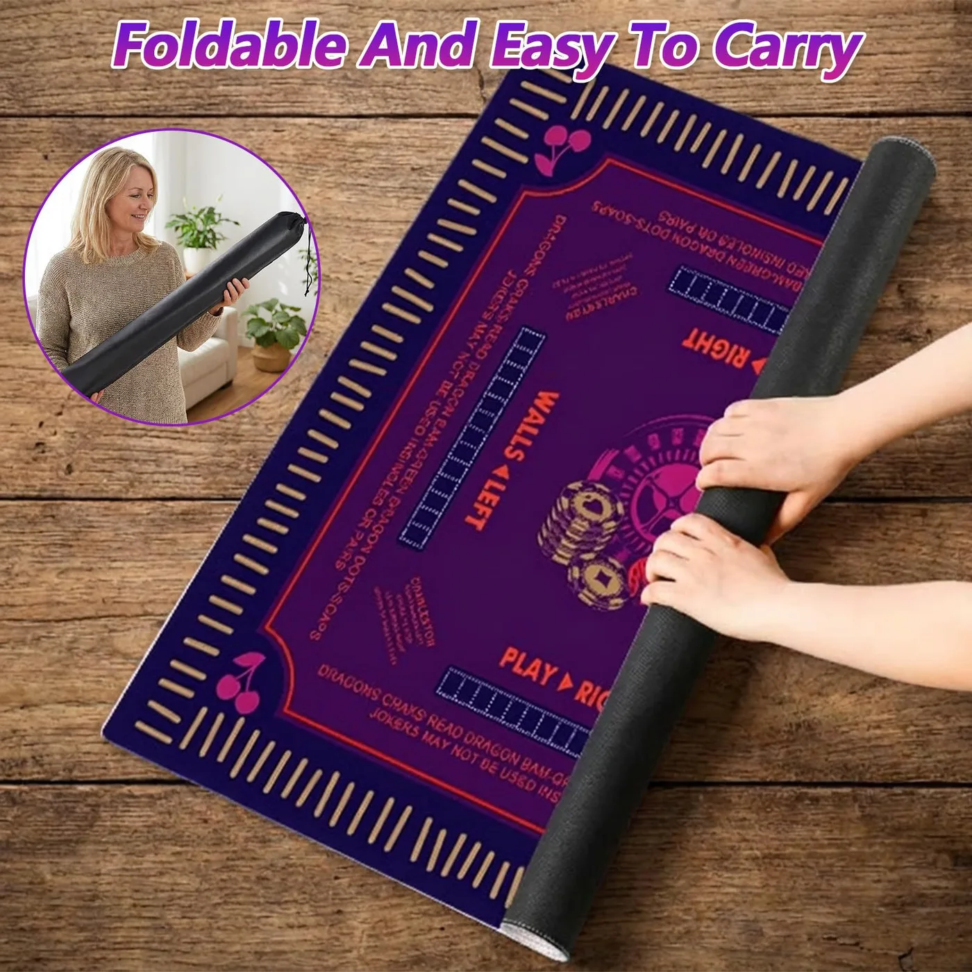 Luxurious Red Series Foldable Portable Waterproof detail