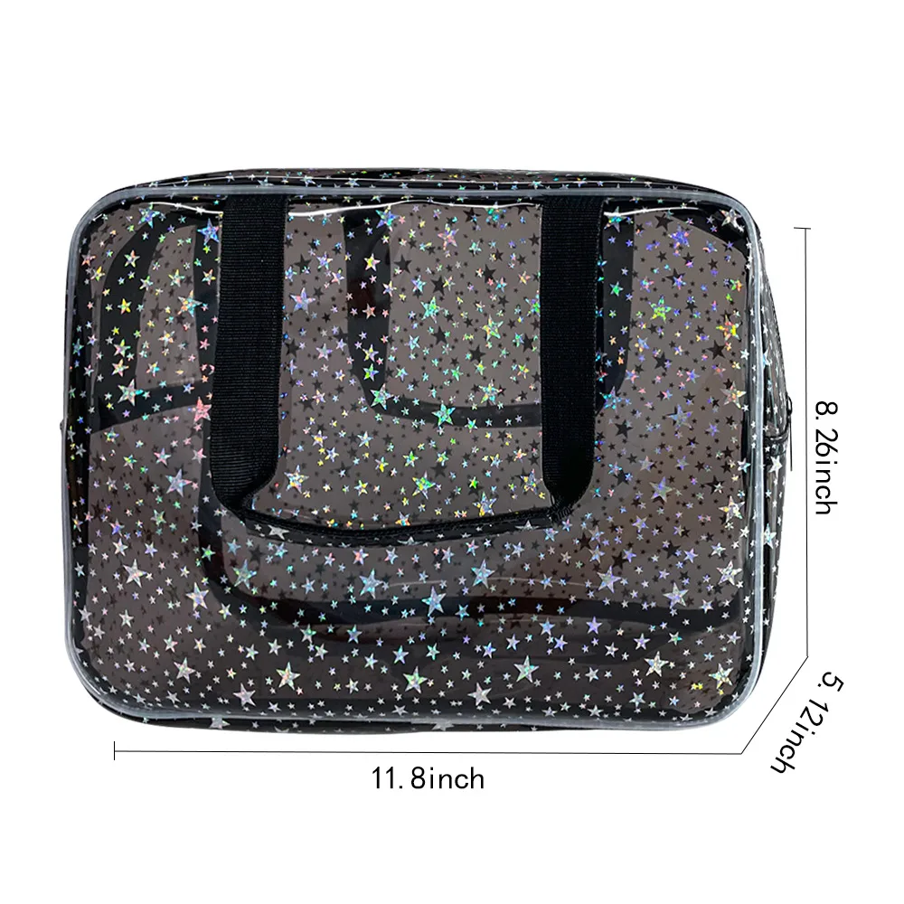 Wholesale Iridescent Star Transparent PVC Mahjong  detail