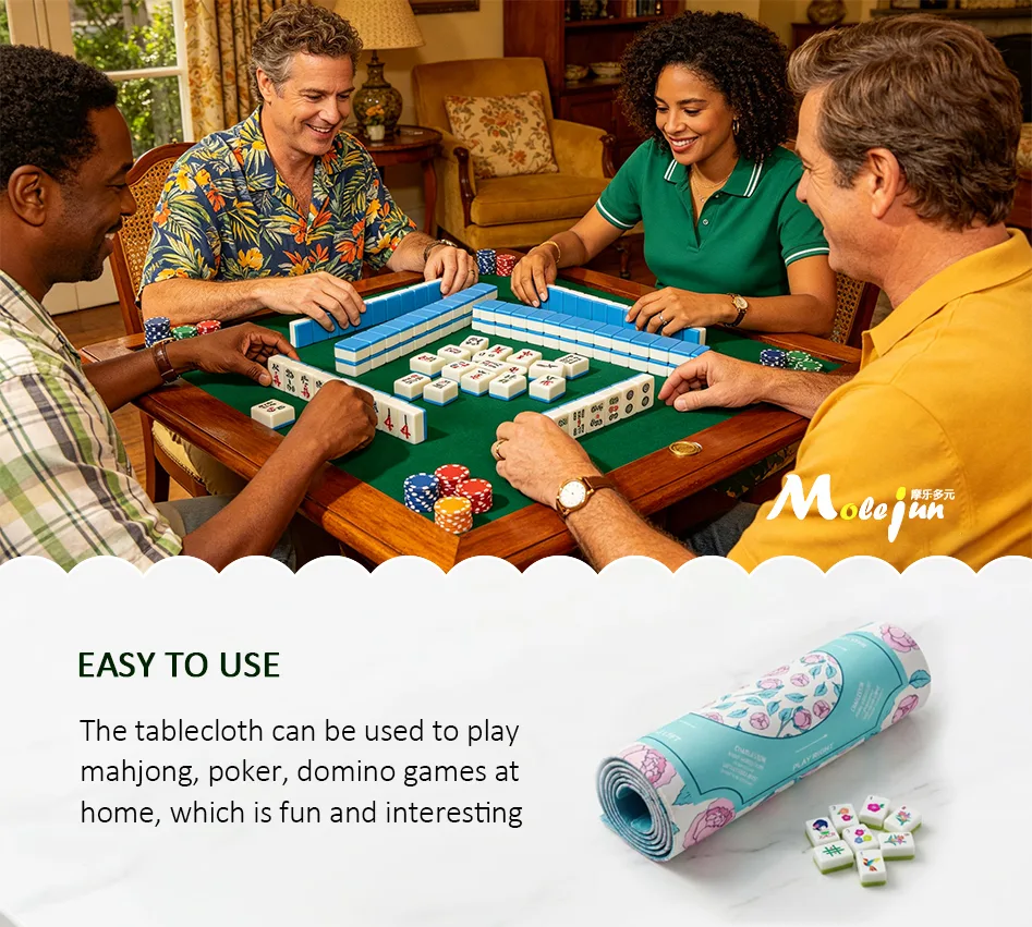 American Mahjong Mat Neoprene Mahjong Table Cover  detail