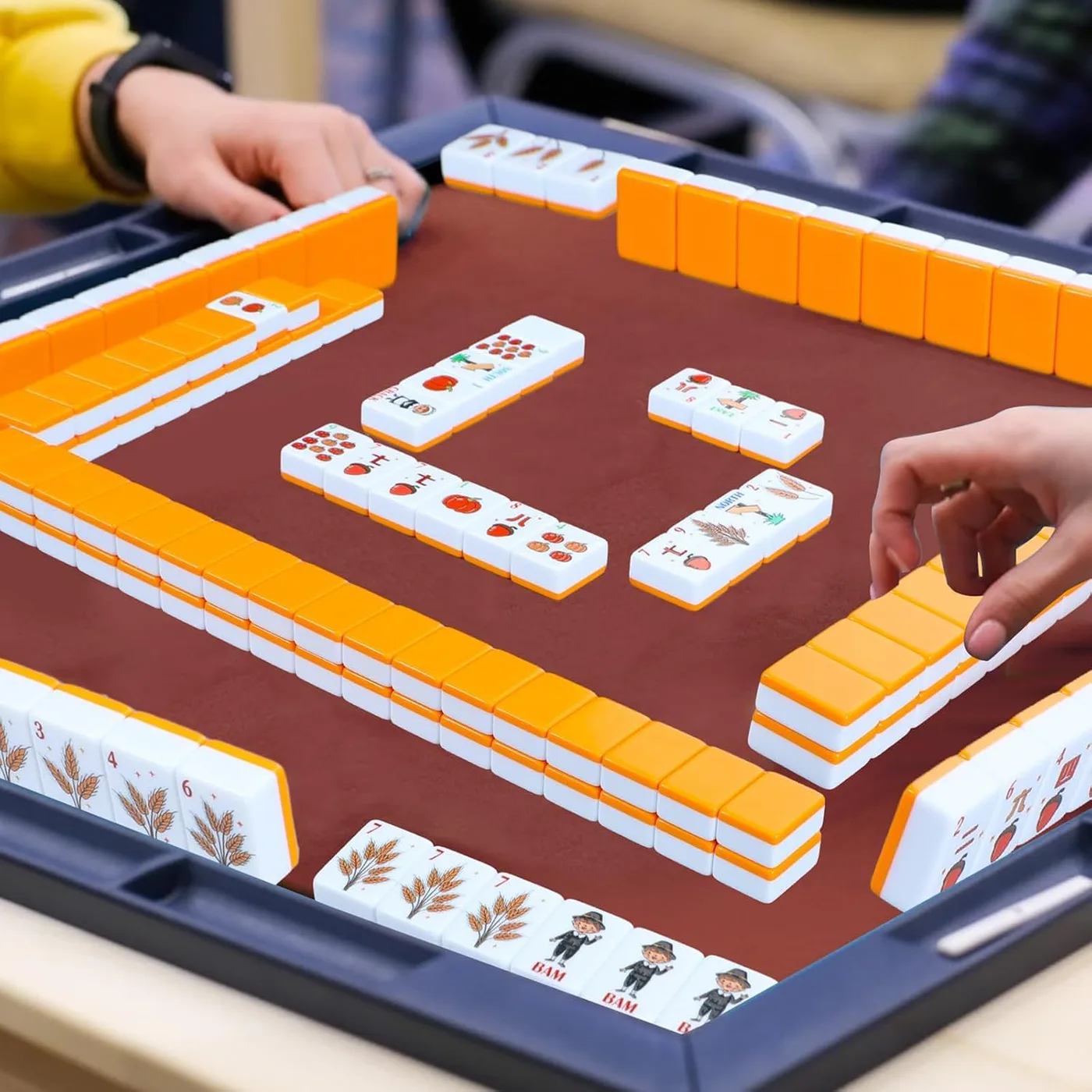 160Pcs American Mahjong Set, Acrylic Thanksgiving  detail