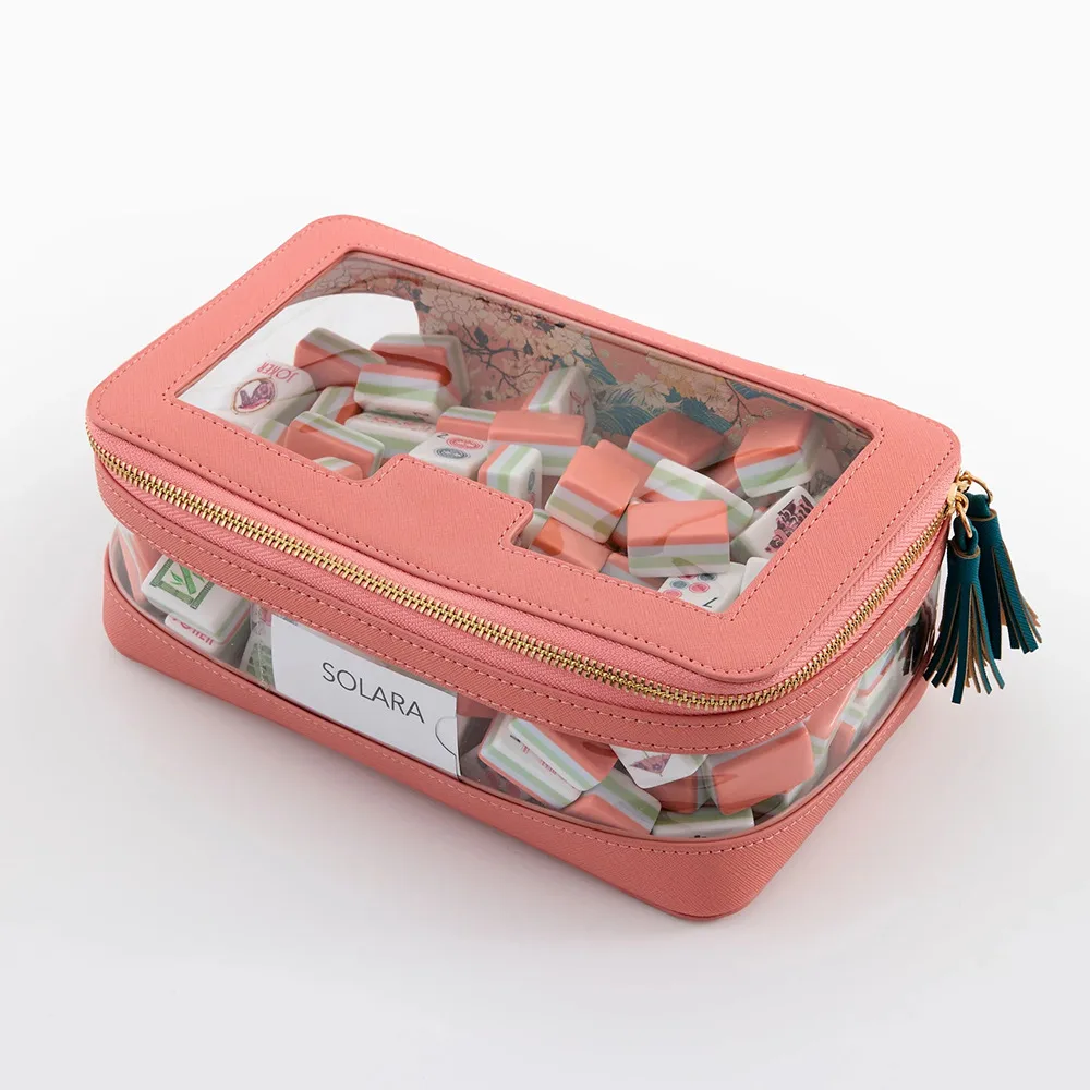 Premium Bamboo Texture US Mahjong Set Imitation Pa detail