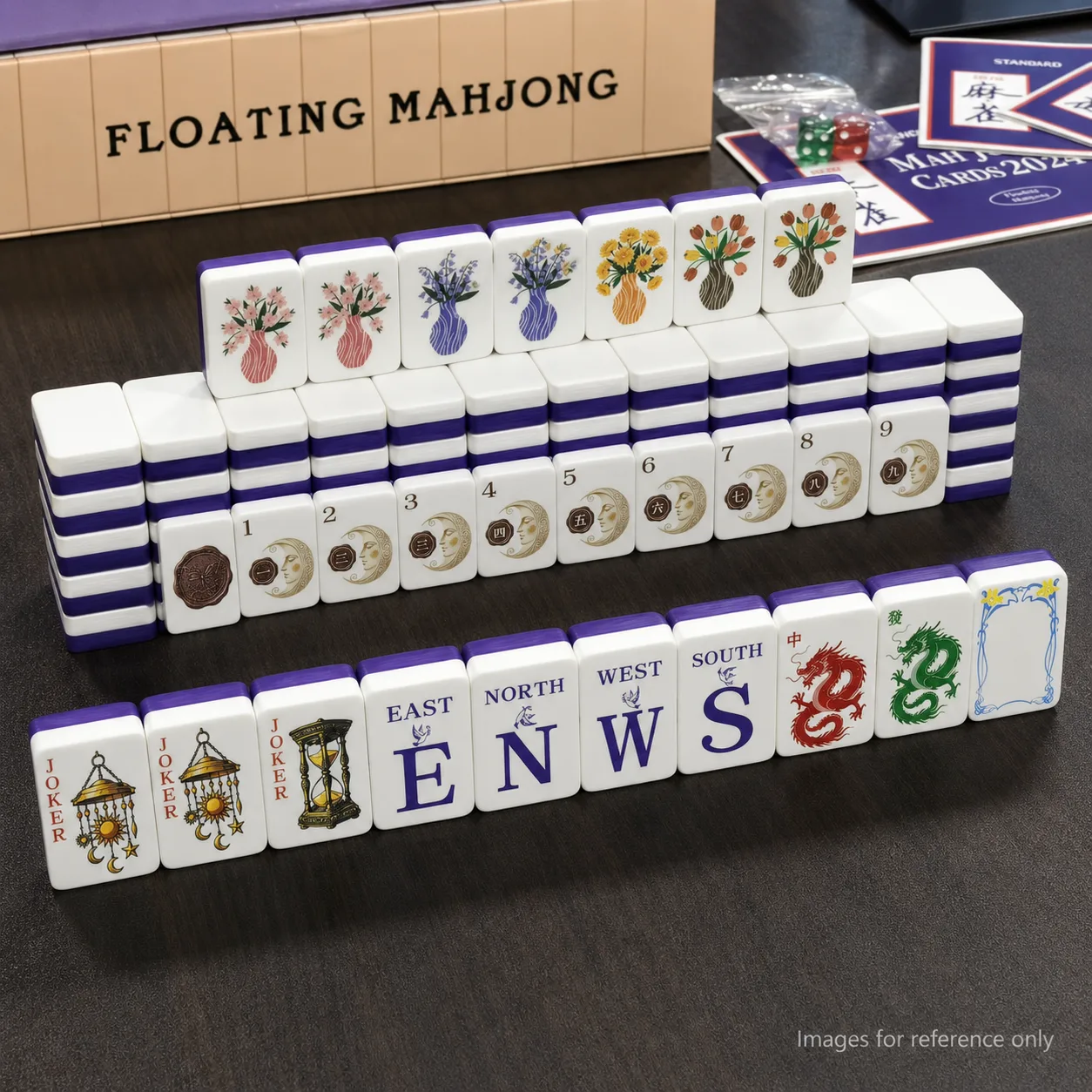 Custom 160-Piece American Mahjong Complete Set, Ce detail