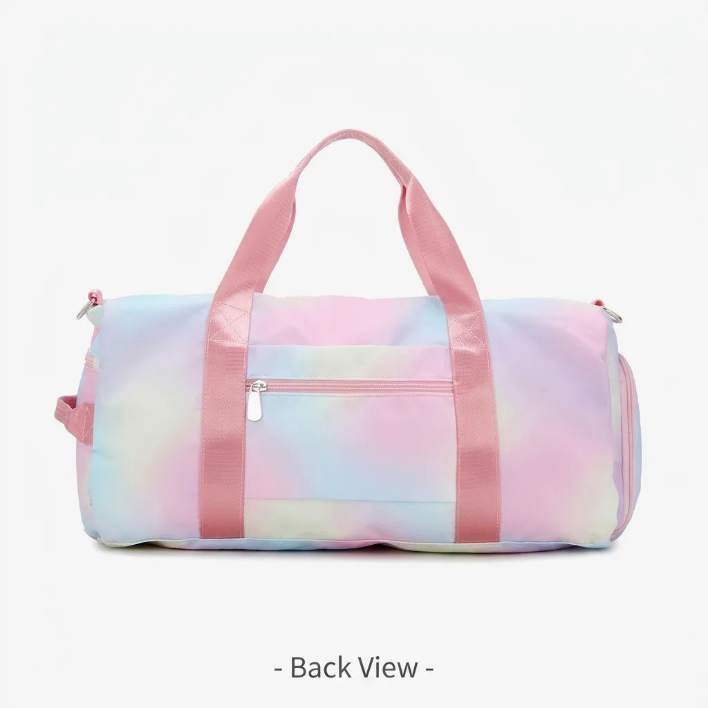Luxury Gradient Rainbow Wet-Dry Separation Tote Ba detail